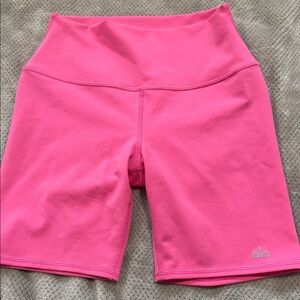 ALO Yoga Women's Vibrant Pink Bike Shorts